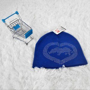 Ecko Unltd Heart Rhino Rhinestone Beanie One Size